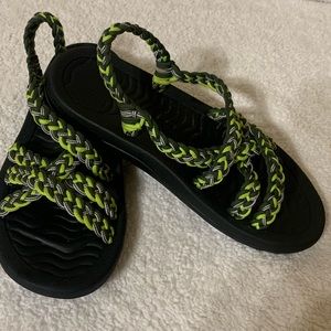 🦋Women’s Confortable Walking Sandals, LighWeight Slingback Sandals Size 7 green